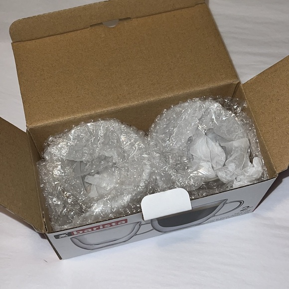 NIB BARISTA BOROSILICATE ESPRESSO CUPS - Picture 4 of 8